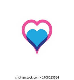 Heart Logo Template vector illustration