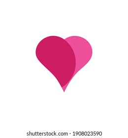 Ilustración vectorial de la plantilla de logotipo de corazón