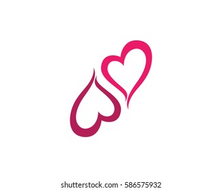 Heart Logo template vector illustration design