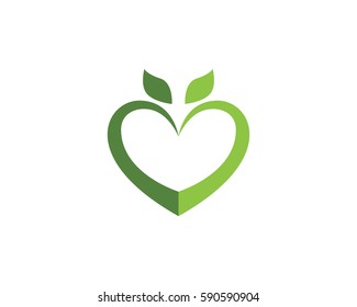Heart Logo Template vector illustration