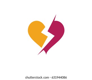 Heart Logo Template vector illustration