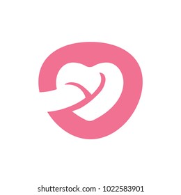 Heart Logo Valentines Day Vector Icon