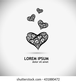 heart logo. Vector