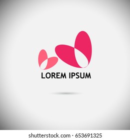 The heart of the logo. Vector