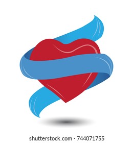heart logo vector