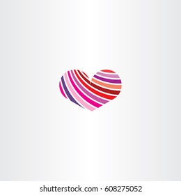 heart logo vector design element 