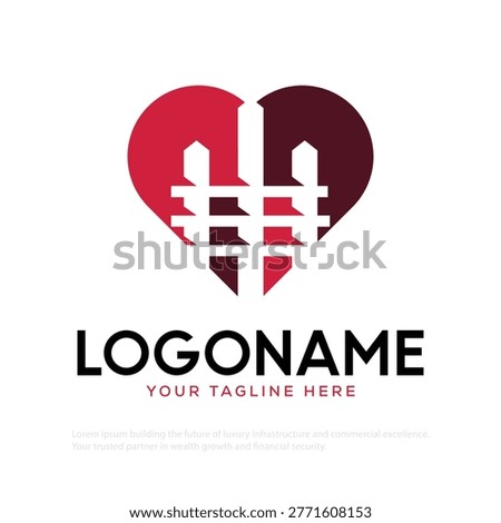 Heart logo vector design template