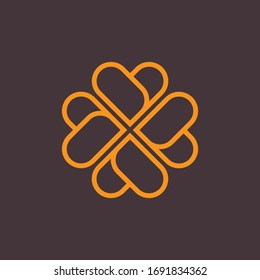 Heart logo vector design. Valentines day and love icon symbol. Eps10