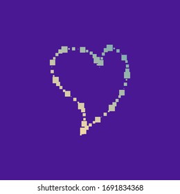 Heart logo vector design. Valentines day and love icon symbol. Eps10