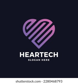 Heart Logo Vector Icon Illustration