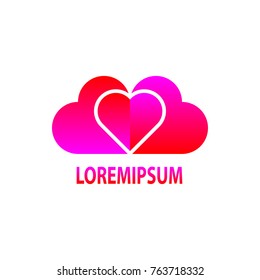 heart logo vector illustration