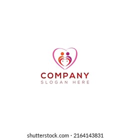 Heart logo vector illustration design