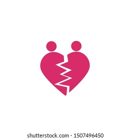 HEART LOGO VECTOR ILUSTRATION TEMPLATE