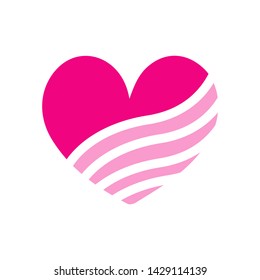 heart logo vector love illustration
