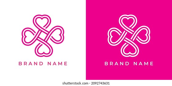 Heart Logo vector symbol design Illustration Template