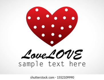 Heart Logo Vector For Valentine Day - Isolated On Gray Background - Vector Illustration. Heart Icon For Wedding, Label, Banner, Symbol, Love Icon And Logo Design. Modern Heart Logo. Trendy Love Icon