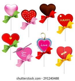 heart lollipop