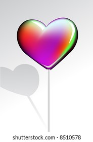 heart lollipop