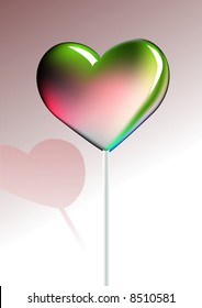 heart lollipop