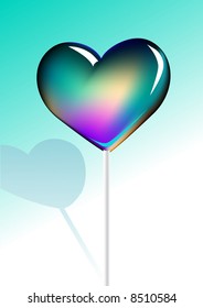 heart lollipop