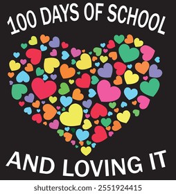 Corazón de amor 100 días de maestro de escuela