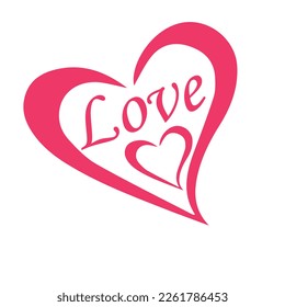 ITS a heart with love amazing design stylish creative.