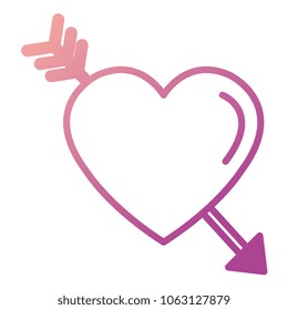 heart love with arrow