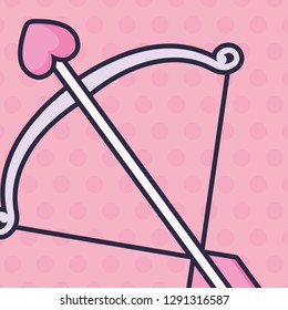 heart love with arrow