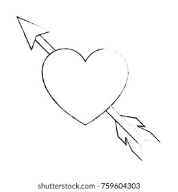 heart love with arrow