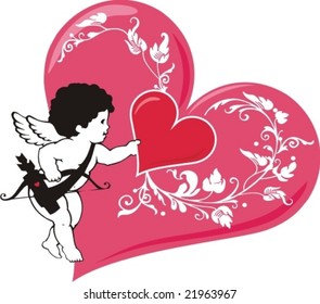 Heart - love background. Valentines day.