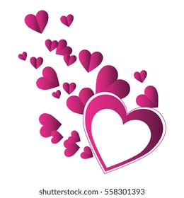 heart love card decoration