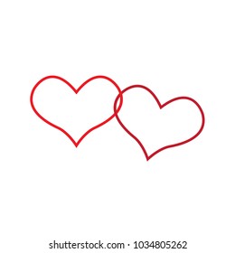 heart love card decoration vector illustration design