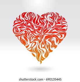 heart love card icon vector illustration design