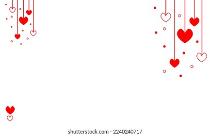 Heart love concept background. Vector illustration.