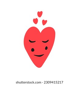 Heart in love concept, cute heart. Valentine's Day. Vector Card 