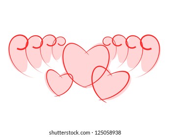 Heart love concept vector illustration