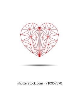 Heart. love. cool design for web