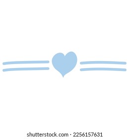 Corazón de amor por la decoración. Ilustración del vector