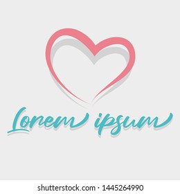 Heart Love Emoji Icon Object Symbol Gradient Vector Art Design Cartoon Isolated Background