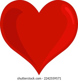 Heart Love Emoji Icon Object Symbol Gradient Vector Art Design Cartoon Isolated Background.