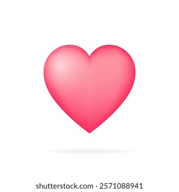 Heart and love emoji icon, Perfect for love themed design, 3d, applications, cute. Vector illustration.