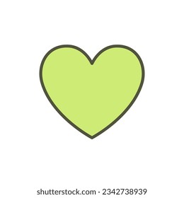 heart, love, feeling, mind, thoughtfulness, sympathy, illustration, vector