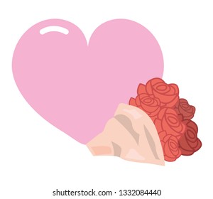 heart, love flower.