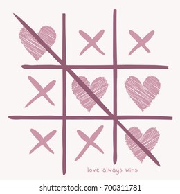 Heart love game illustration, tee shirt graphics, vectors