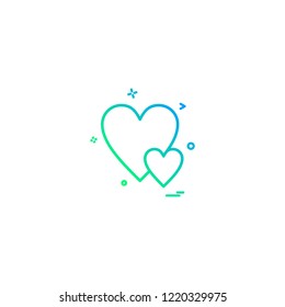 heart love gift icon vector design