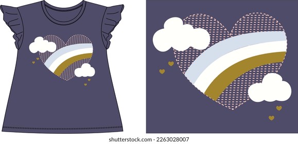 Herz ist Liebe Grafikdesign Vektorgrafik