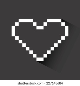 heart love graphic design , vector illustration