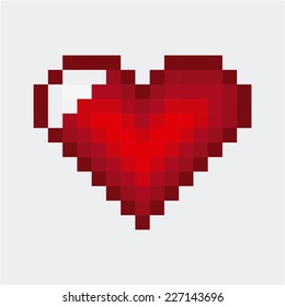 heart love graphic design , vector illustration