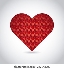heart love graphic design , vector illustration