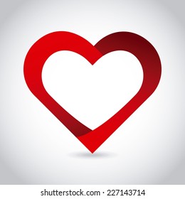 heart love graphic design , vector illustration